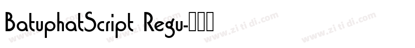 BatuphatScript Regu字体转换